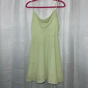Gianni Bini Ivory green mini spaghetti strap dress Size Medium